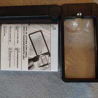 Lente d'Ingrandimento Tascabile con Luce LED Integ