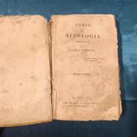 LIBRO ANTICO 1824 CORSO DI MITOLOGIA BIAGIO GAMBOA