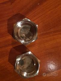 coppia tappi in acciaio inox inossidabile filetto