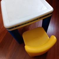 Tavolo e sedia per bambini