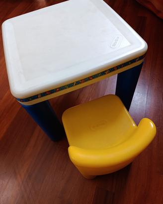 Tavolo e sedia per bambini