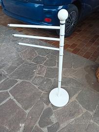 Portasciugamani bagno bianco laccato