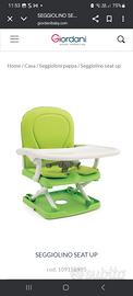 seggiolone da tavolo