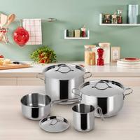 Lagostina Every Set di Pentole in Acciaio Inox, Se