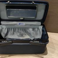 beauty case blu rigido 