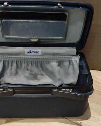 beauty case blu rigido 