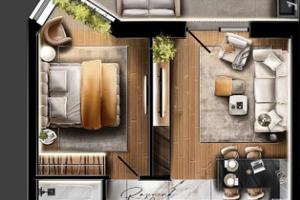 Grazioso bilocale arredato a malnate