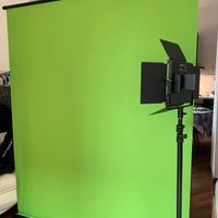 Fondale verde chroma key pull-up Neewer 148×180 cm
