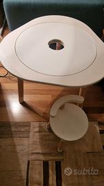 Stokke Tavolino + sedia Mu Table V2. colore bianco