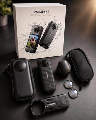 Insta360 X4 8K + accessori.
