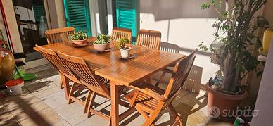 Set da Giardino in teak