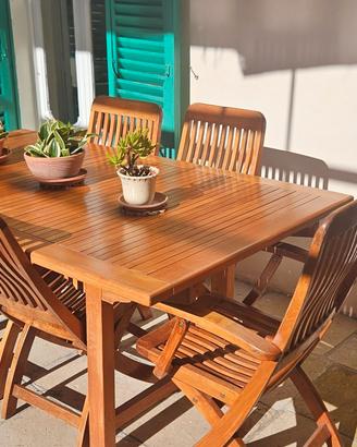 Set da Giardino in teak