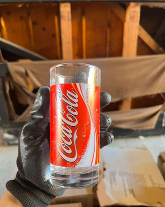Bicchieri vintage coca cola e lipton