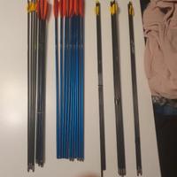 Tiro con arco aste cocche punte frecce
