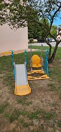 Scivolo con altalena bimbi