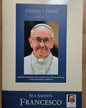Folder filatelico Poste italiane Papa Francesco