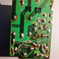 scheda elettronica di alimentazione con relè Omron