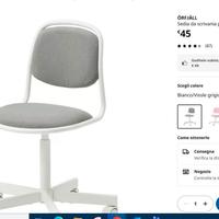 ÖRFJÄLL Sedia da scrivania per bambini ikea