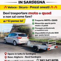 Trasporto moto e quad in sardegna