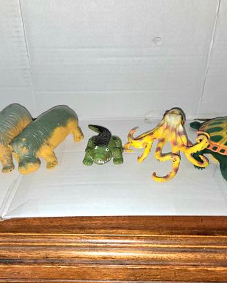 Set 5 animali plastica morbidi 