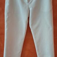 pantalone al polpaccio bianco Max Mara 46 XL