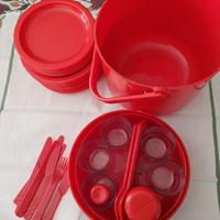 Set Picnic Vintage anni '80 Rosso