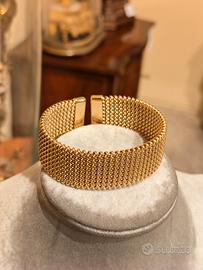 Bracciale rigido cuff in acciaio per donna