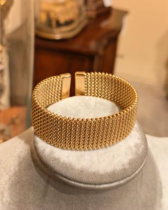 Bracciale rigido cuff in acciaio per donna