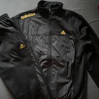 tuta Adidas nero/oro Nuova