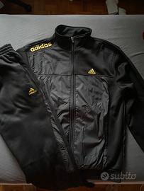 tuta Adidas nero/oro Nuova