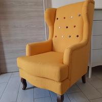 Poltrona giallo-senape perfetta