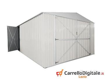 Box auto in Acciaio lamiera 360x514cm 18mq bianco