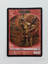 1 x "Goblin" token red ENG Tenth edition 2007 MTG 