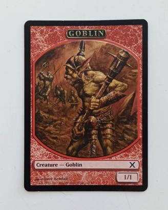 1 x "Goblin" token red ENG Tenth edition 2007 MTG 