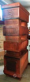 antica stufa a legna in terracotta Becchi 4 piani