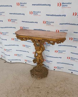 Consolle stile Barocco con marmo rosa