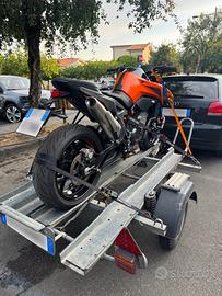 Carrello ellebi porta moto revisionato 2027