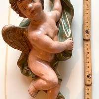 Angelo 1920 In Gesso Cm 28 Da Muro , Dipinto