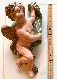 Angelo 1920 In Gesso Cm 28 Da Muro , Dipinto