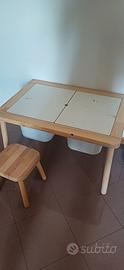 Tavolo con sgabello per bambini