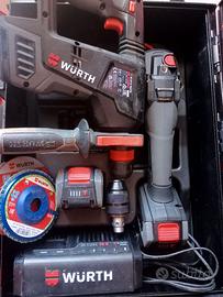 Tassellatore + smerigliatrice Wurth 18v M-Cube