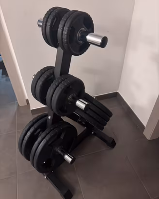 Dischi olimpionici gommati Toorx Tri-Grip 50 mm