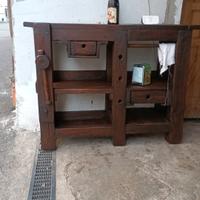 banco falegname morsa legno 