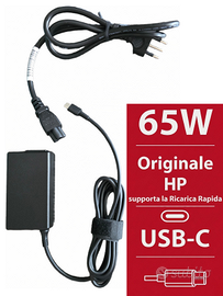 Caricabatteria Alimentatore HP 65W originale USB-C