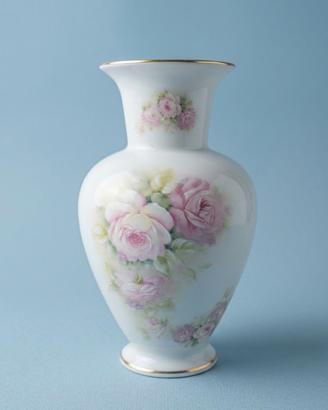 vaso vintage in porcellana Limoges fatto a  mano
