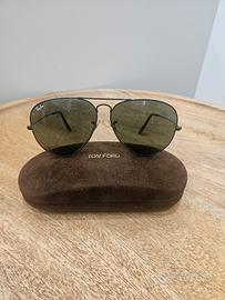 Occhiali da sole Ray-Ban neri aviator Bausch&lomb