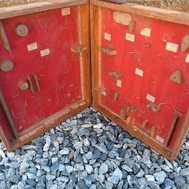 COLLEZIONE VASSOIO DISPLAY ATTREZZI UTENSILI 1900