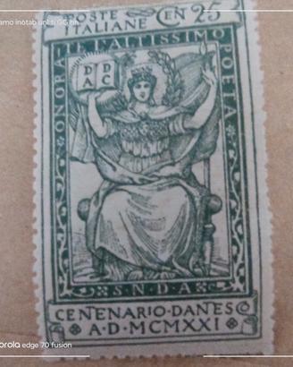 francobollo del 1921 regno d'Italia 