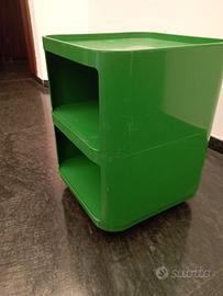 Kartell quadrato componibile in ABS verde Vintage