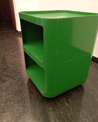 Kartell quadrato componibile in ABS verde Vintage